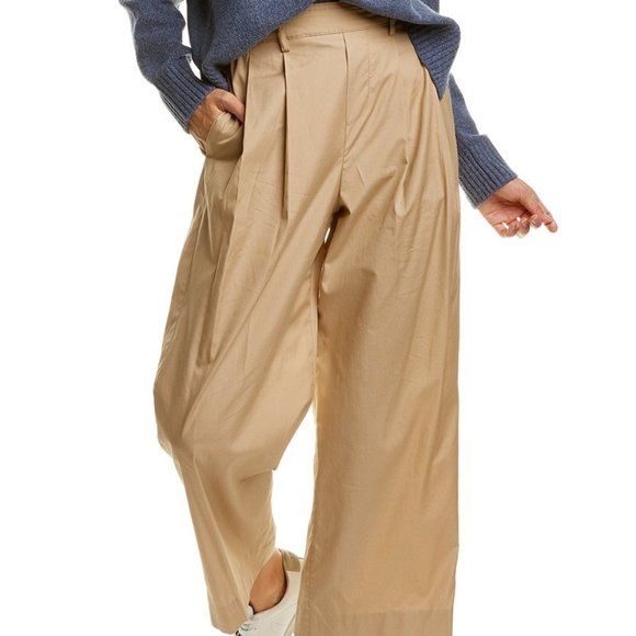 Vince Pants - NWT Vince High-Rise Cropped Utility Khaki Pants